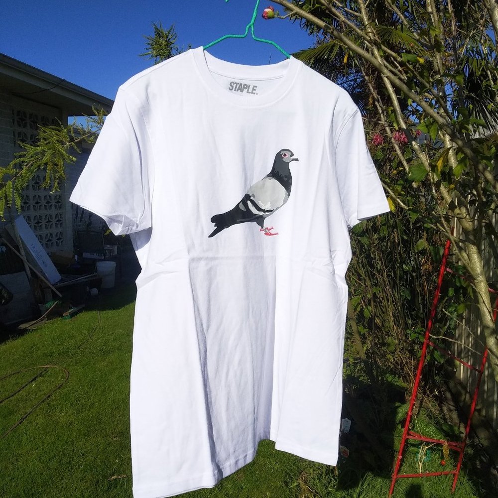 Staple Pigeon White Logo Tee